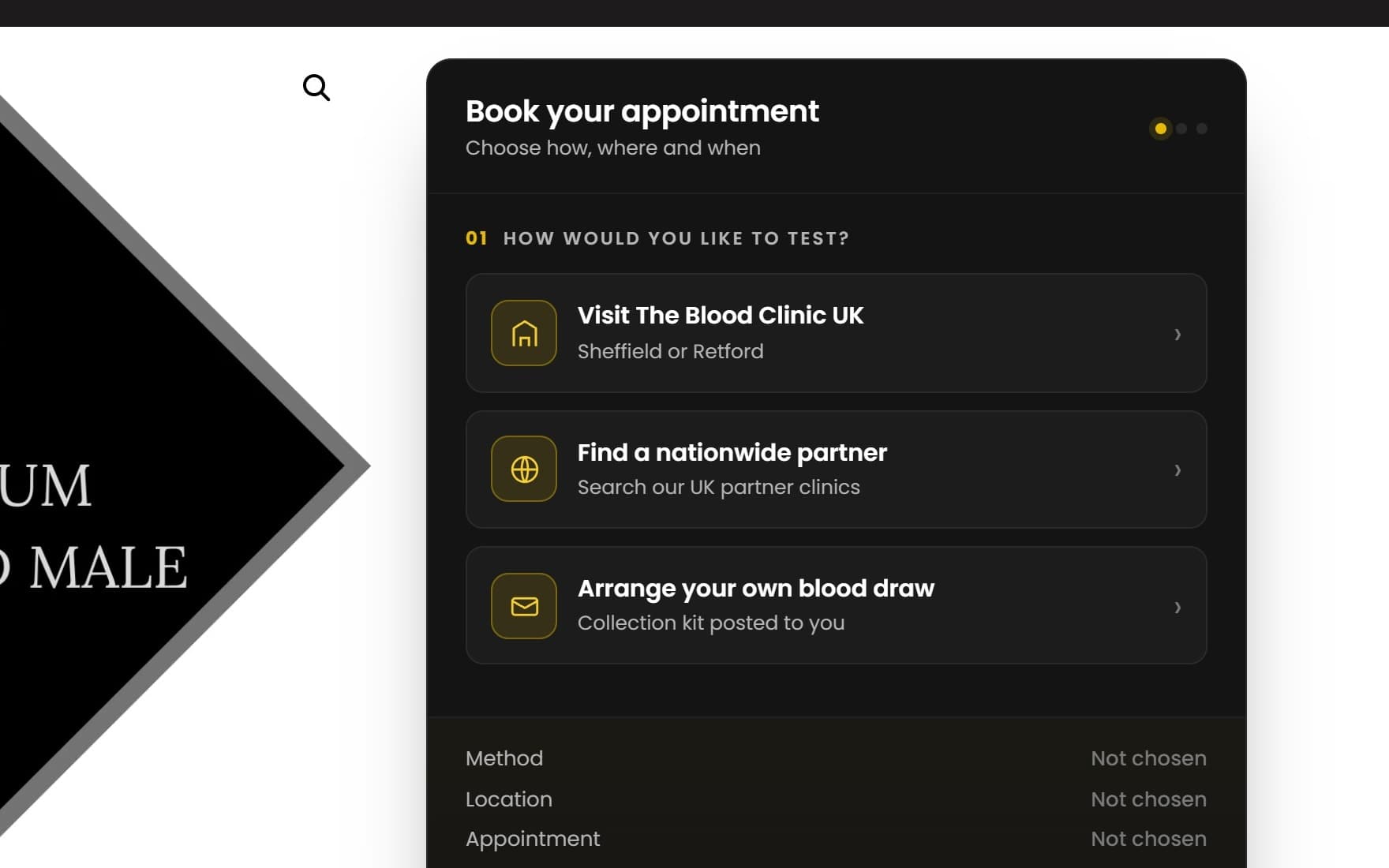 The Blood Clinic UK page 1