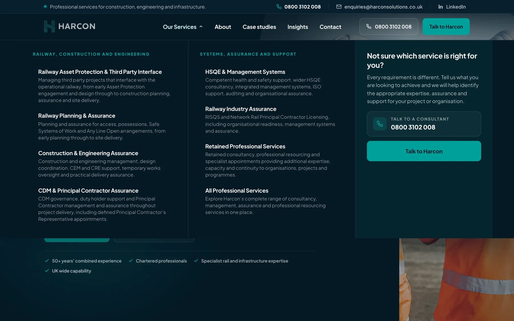 Harcon Solutions screen 1
