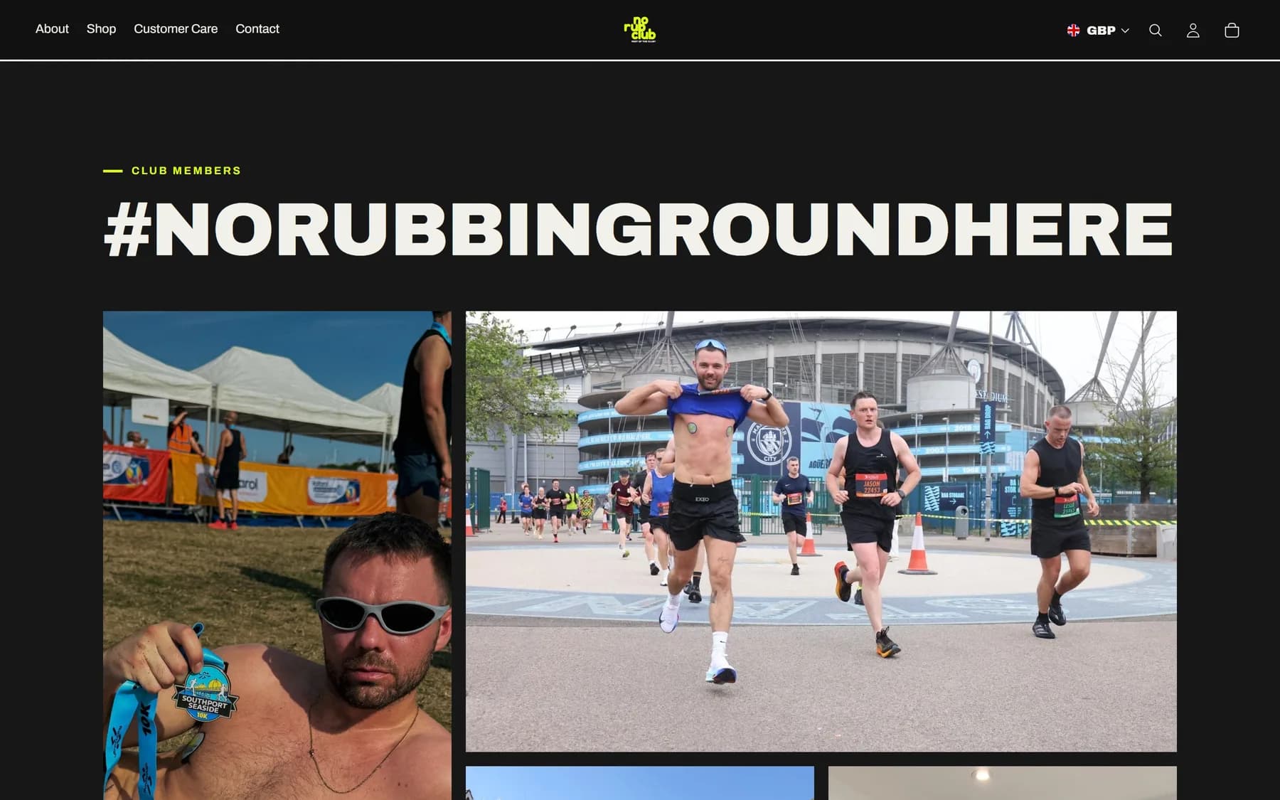 No Rub Club screen 4
