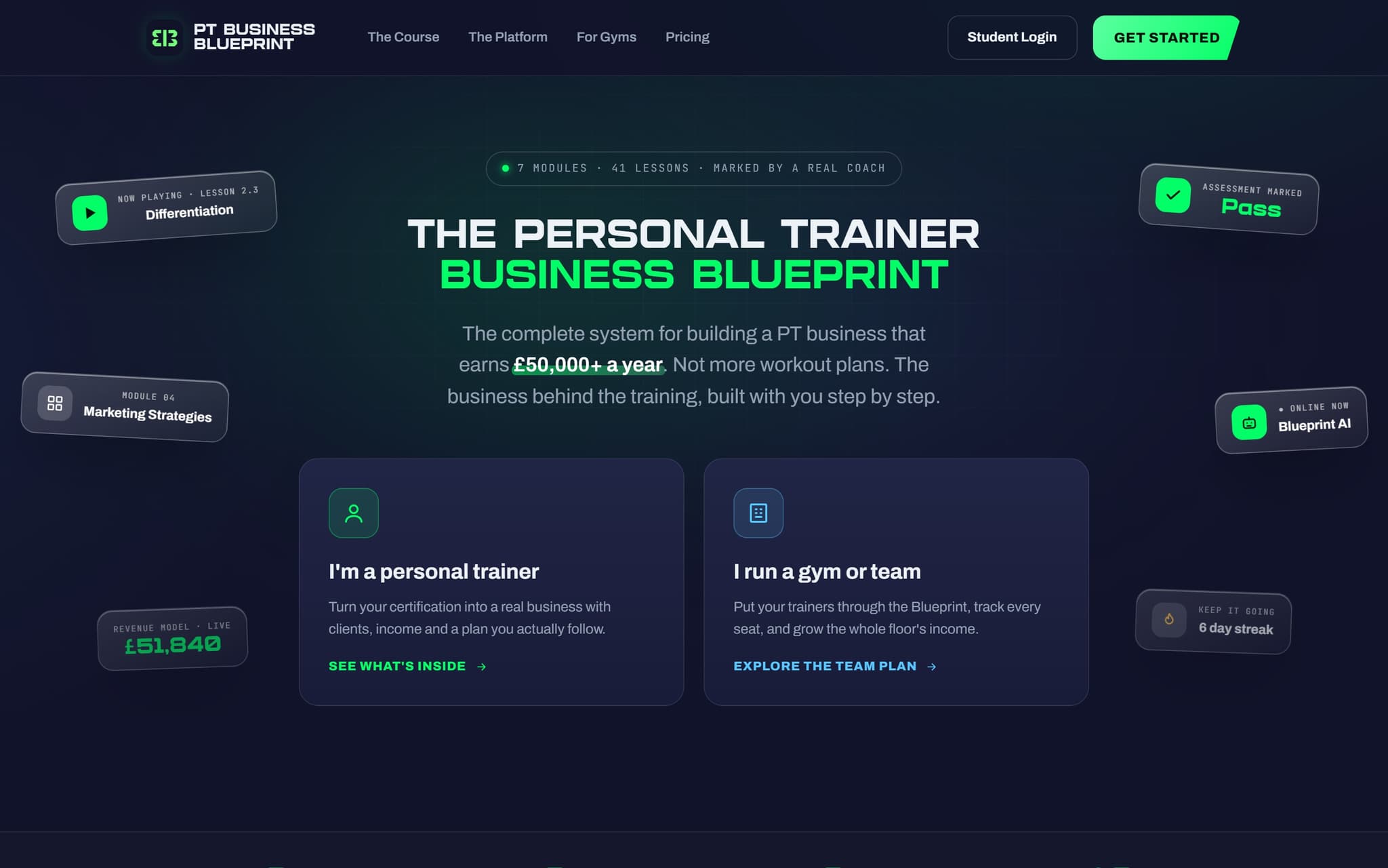 The PT Business Blueprint hero