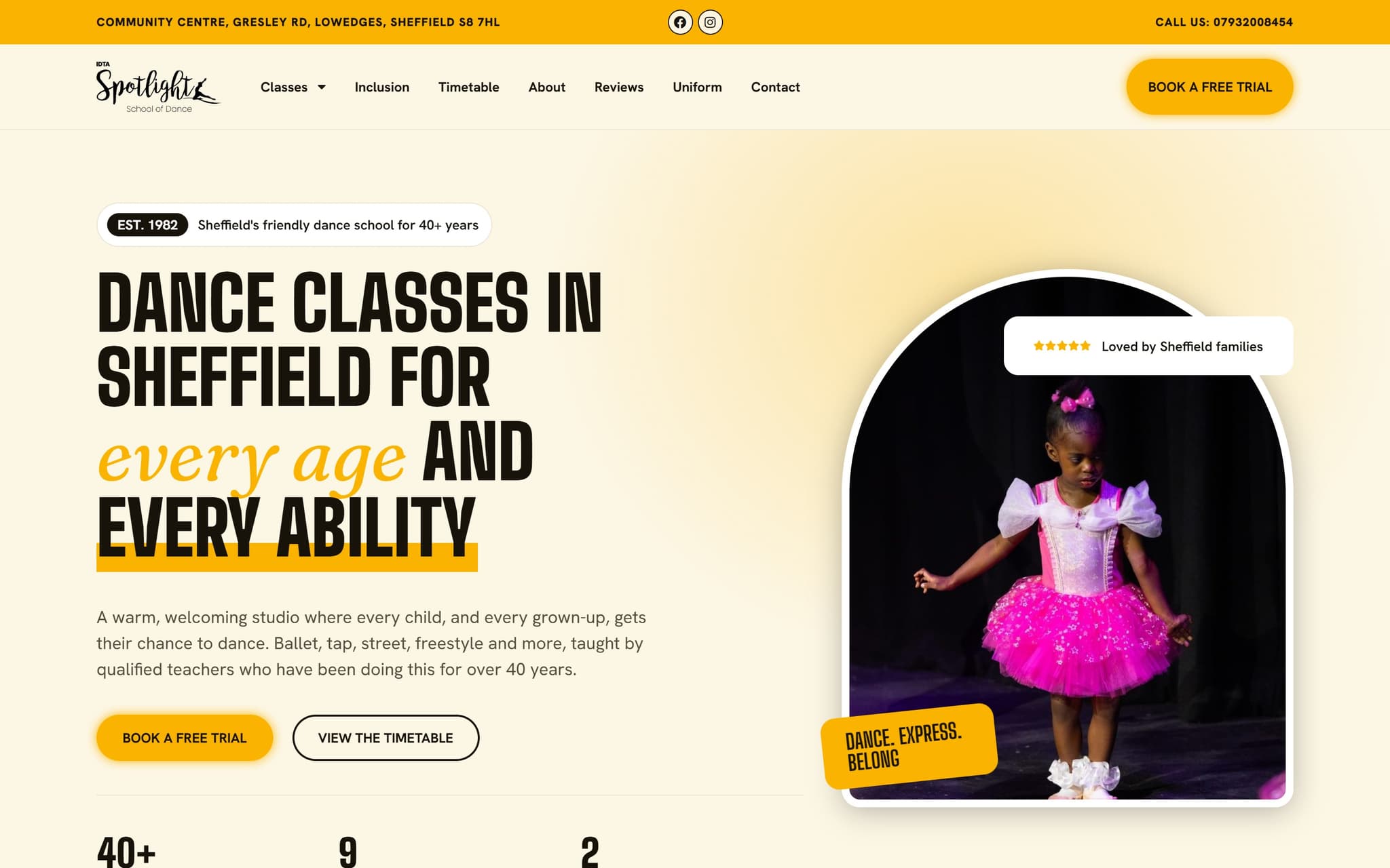 Spotlight School of Dance hero