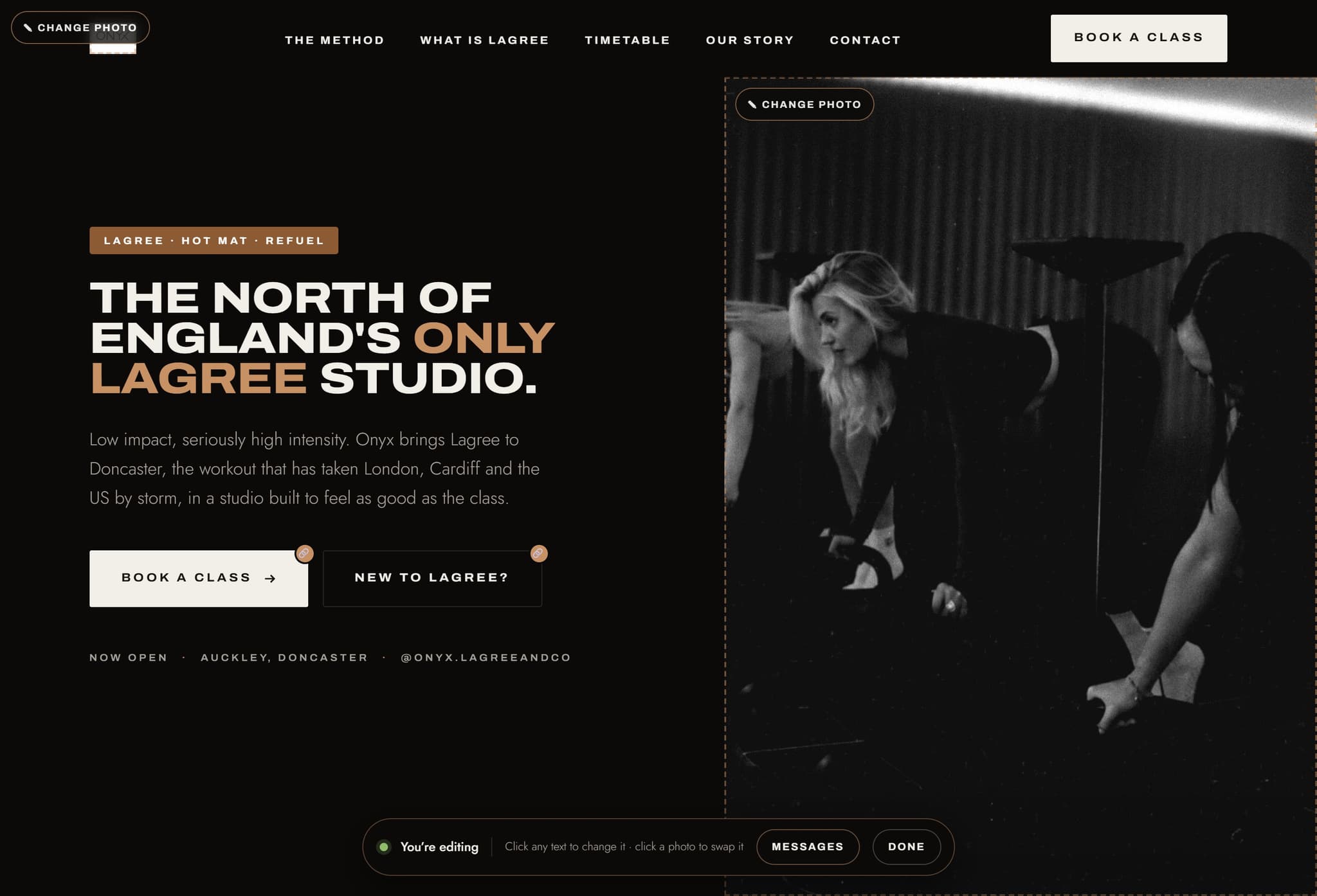Onyx Lagree and Co screen 1