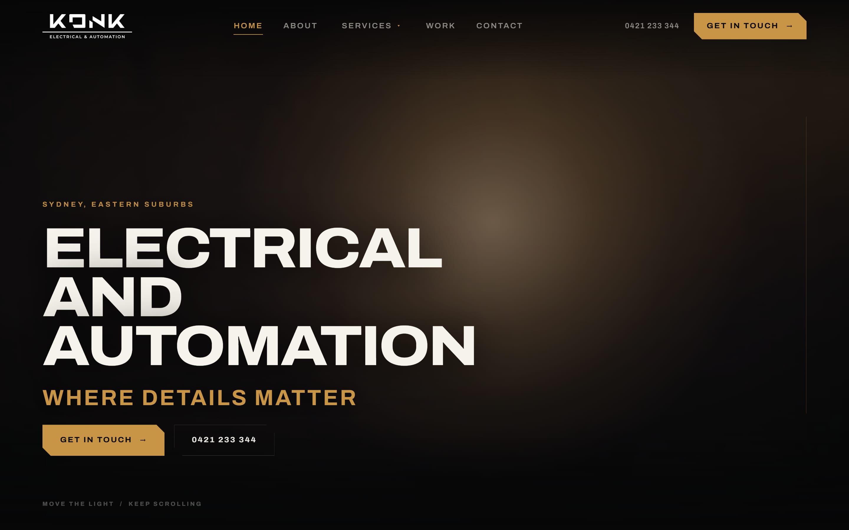 Konk Electrical — desktop